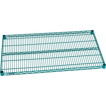 Nexel S2142G Poly-Green Epoxy Wire Shelf 42inW x 21inD S2142GZ